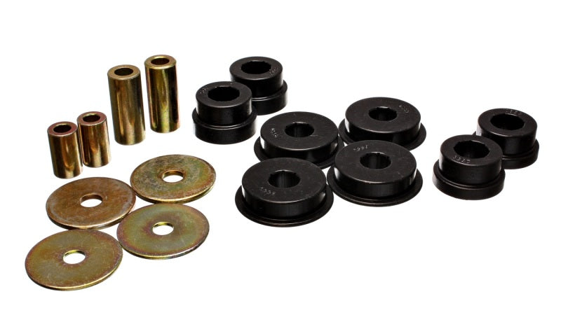 Energy Suspension 03-05 Mitsubishi Lancer EVO 8 Black Rear Differential / Mustache Bar Bushing Set - Blais Performance Parts