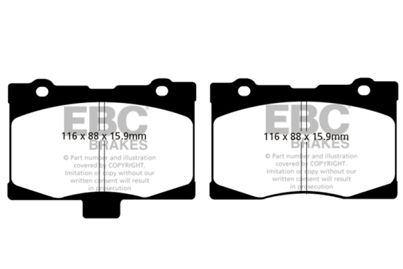 EBC 05-08 Acura RL 3.5 Redstuff Front Brake Pads - Blais Performance Parts