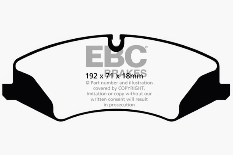 EBC 14+ Land Rover LR4 3.0 Supercharged Yellowstuff Front Brake Pads - Blais Performance Parts