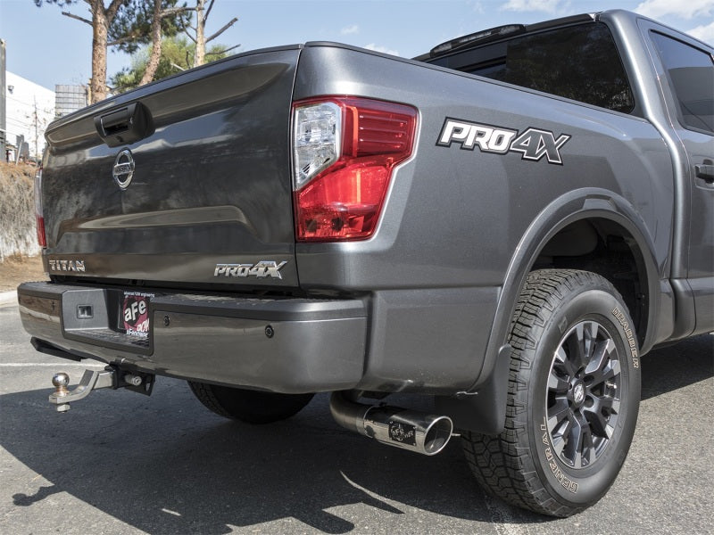 aFe MACH Force-Xp 2-1/2in Cat-Back Exhaust System w/ Polished Tip 16-17 Nissan Titan XD V8 5.6L - Blais Performance Parts