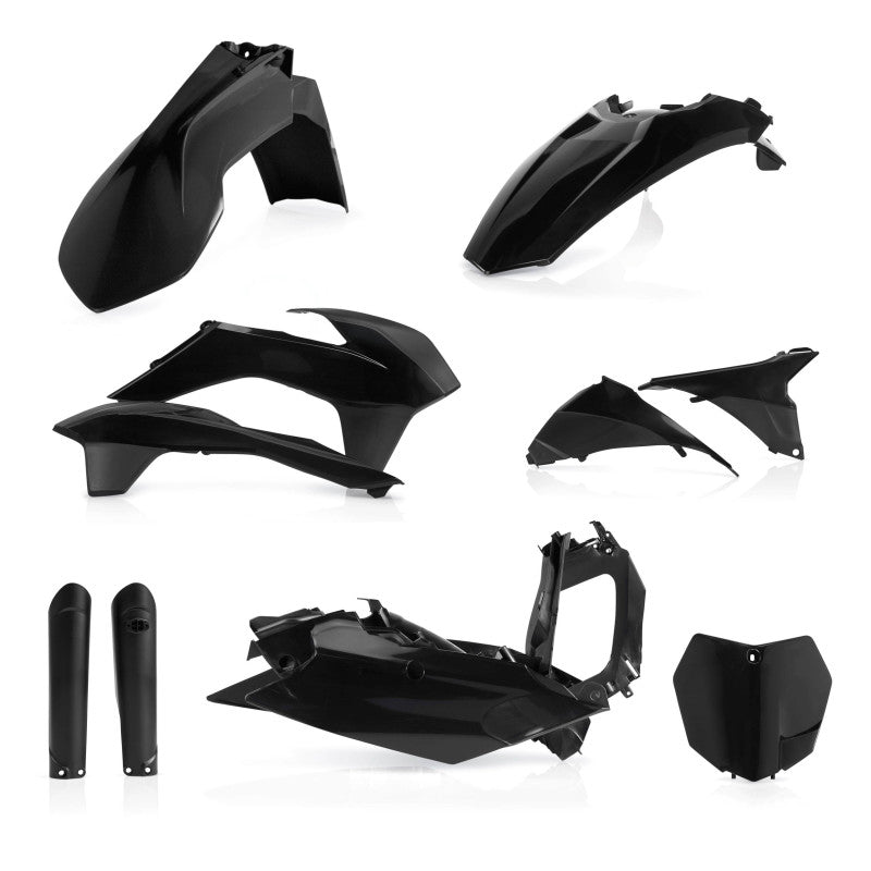 Acerbis 15-16 KTM SX125/150/ SX250/XC/ SX-F/XC-F Full Plastic Kit - Black - Blais Performance Parts