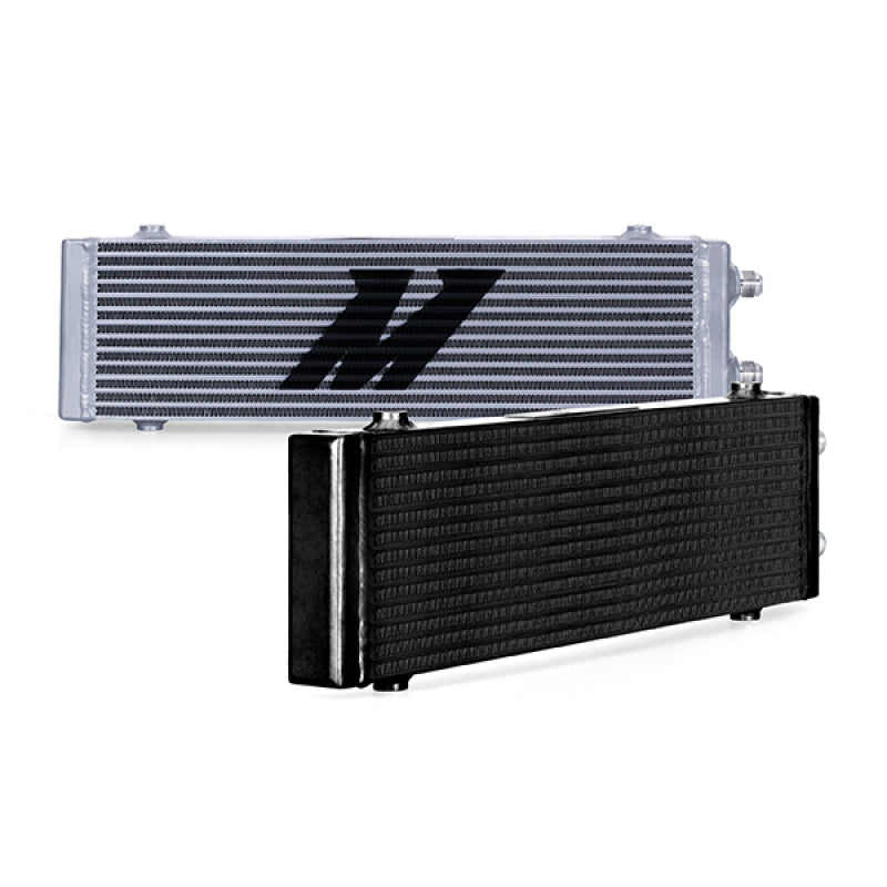 Mishimoto Universal Large Bar and Plate Dual Pass Silver Oil Cooler - Blais Performance Parts