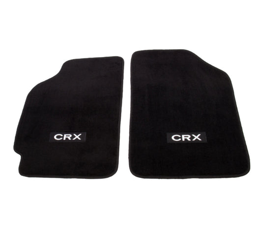 NRG Floor Mats - 88-91 Honda Civic (CRX Logo) - 2pc. - Blais Performance Parts