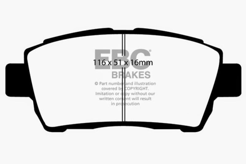 EBC 11-15 Scion IQ 1.3 Redstuff Front Brake Pads - Blais Performance Parts