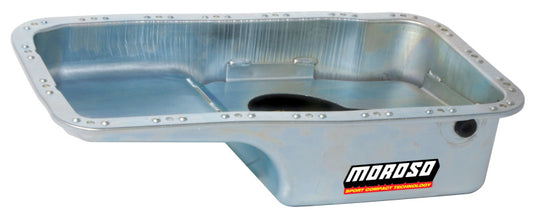 Moroso Acura/Honda 1.6L B16A3 Stock (w/Oil Drainbacks) Wet Sump 4qt 6in Steel Oil Pan - Blais Performance Parts