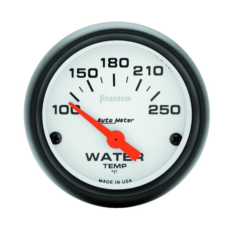 Autometer Phantom 52mm 100-250 Deg F Electronic Water Temp Gauge - Blais Performance Parts