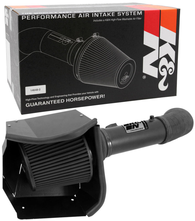 K&N 11-13 Ford F250/F350/F450/F550 Super Duty 6.7L V8 DSL Black Performance Intake Kit - Blais Performance Parts