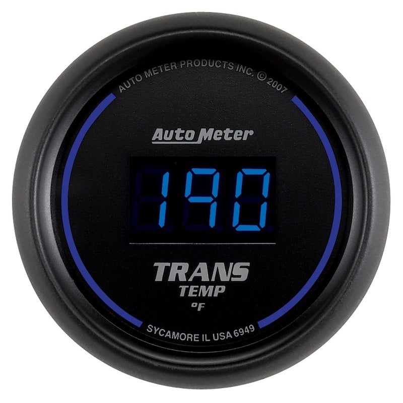 Autometer 52.4mm Black Digital Trans Temperature Gauge - Blais Performance Parts