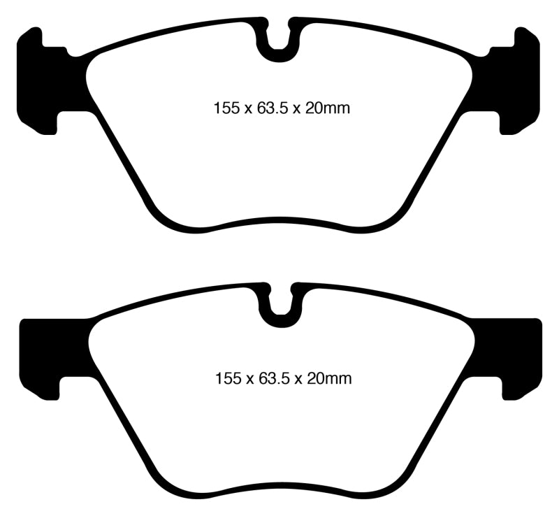 EBC 08-10 BMW 128 3.0 Yellowstuff Front Brake Pads - Blais Performance Parts