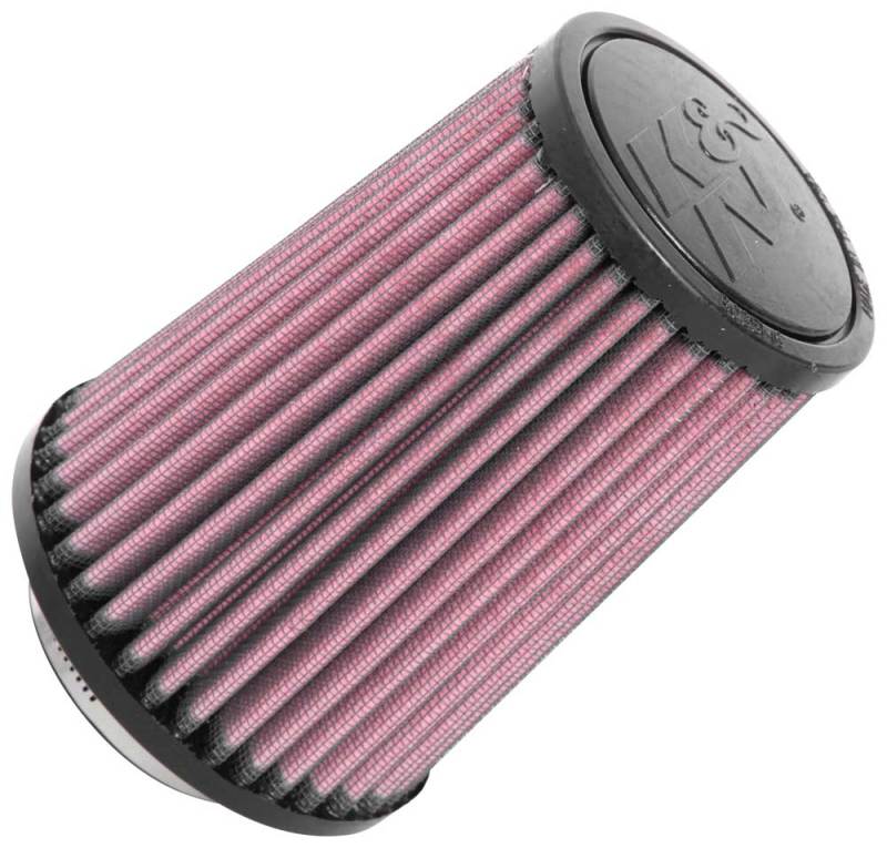 K&N Universal Rubber Filter 2-1/2in Flg / 4-1/2in OD B / 3-1/2in OD T / 6in H - Black Top - Blais Performance Parts