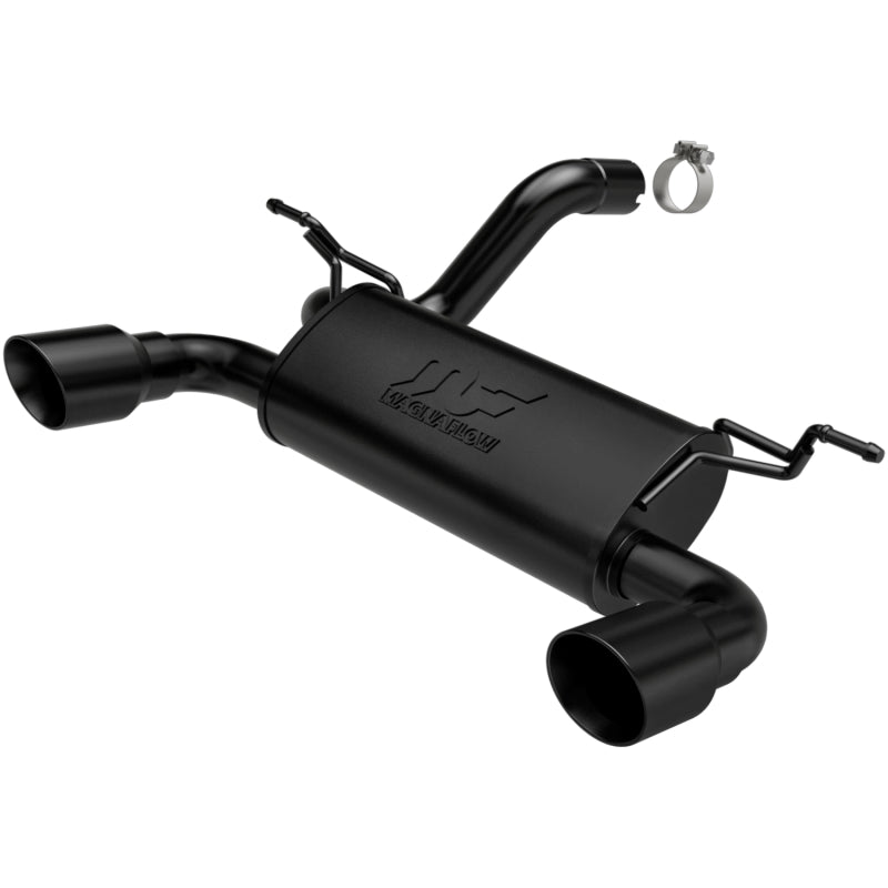 MagnaFlow 2018+ Jeep Wrangler 3.6L Dual Black Tip Axle-Back Exhaust - Blais Performance Parts