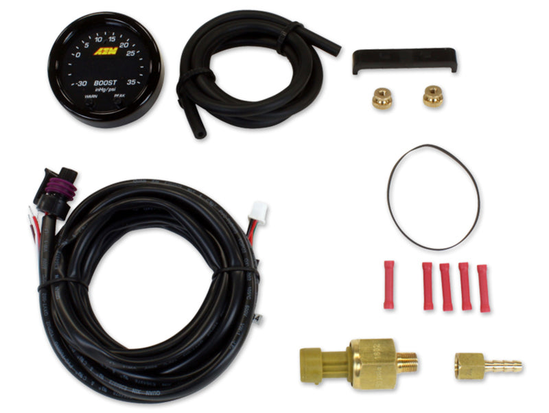 AEM X-Series Boost Pressure -30inHg 60psi Gauge Kit - Blais Performance Parts