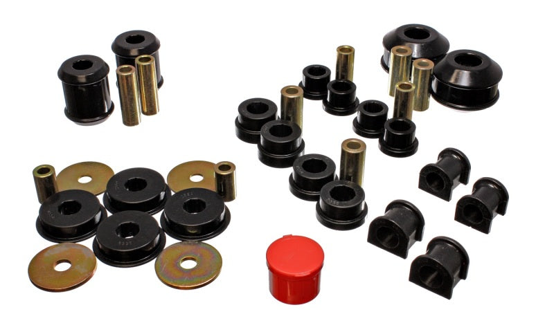 Energy Suspension 03-05 Mitsubishi Lancer EVO 8 Black Hyper-flex Master Bushing Set - Blais Performance Parts