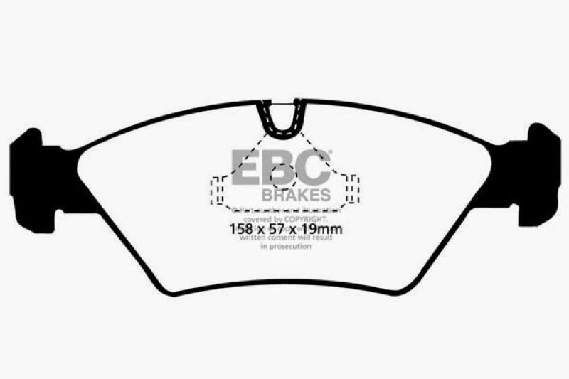 EBC 87-91 BMW M3 2.3 (E30) Redstuff Front Brake Pads - Blais Performance Parts