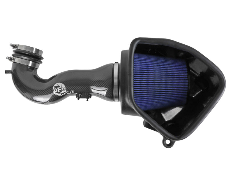 aFe 19-20 GM Trucks 5.3L/6.2L Track Series Carbon Fiber Cold Air Intake System With Pro 5R Filters - Blais Performance Parts