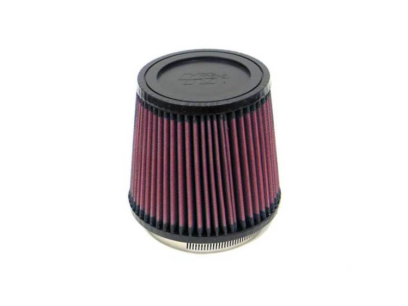 K&N Filter Universal Rubber Filter 3.75in Flange ID / 5.375in Base OD / 4.375in Top OD / 5in Height - Blais Performance Parts