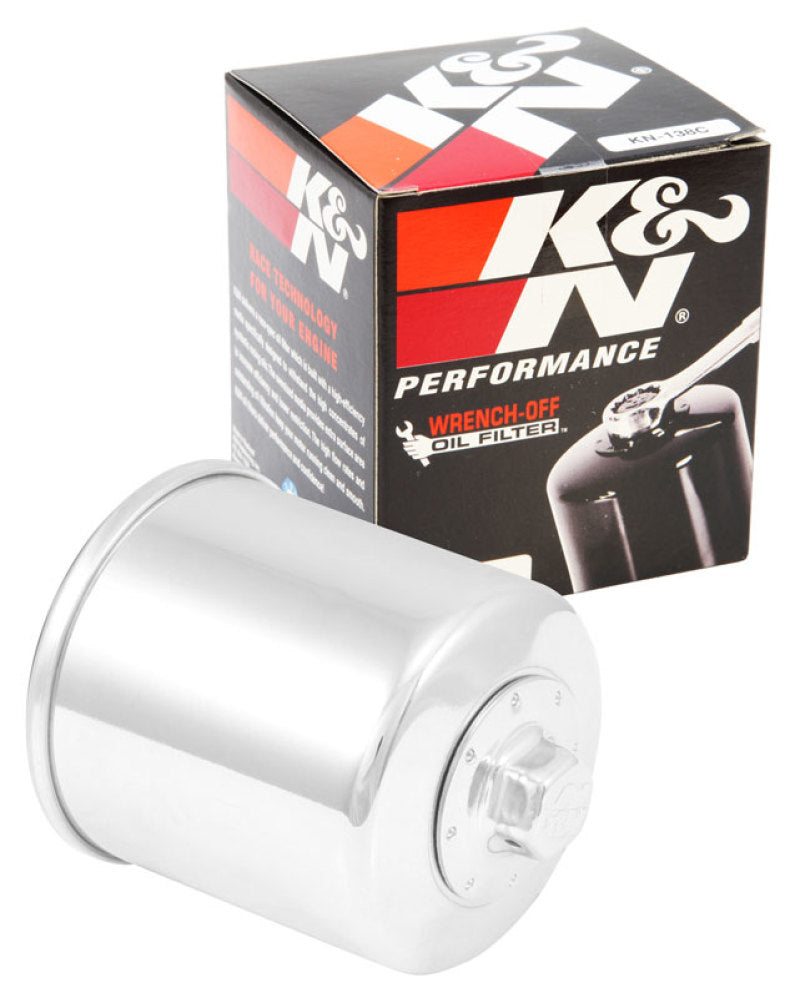 K&N Suzuki / Arctic Cat / Cagiva / Kawasaki / Kymco / Aprilia 2.813in OD x 3.221in H Oil Filter - Blais Performance Parts