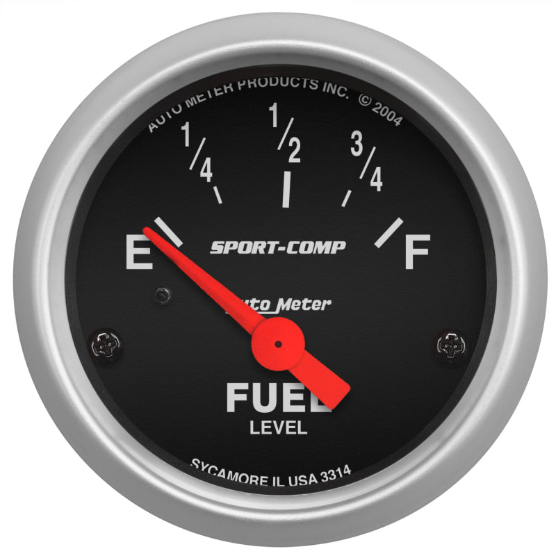 Autometer Sport Comp 52mm Short Sweep Electronic Fuel Level Gauge - Blais Performance Parts