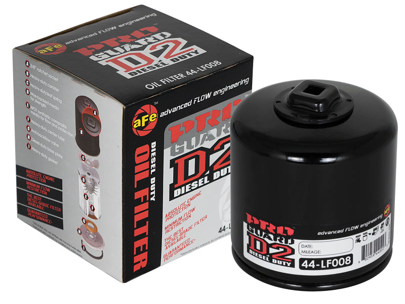 aFe Pro GUARD D2 Oil Filter 93-11 Ford Gas Trucks V8 4.6L/5.4L/5.8L (4 Pack) - Blais Performance Parts