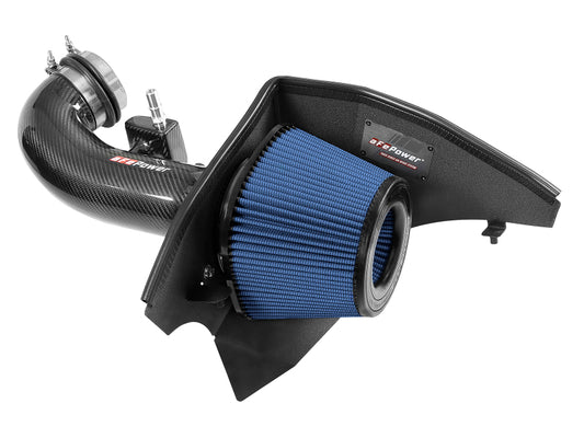 aFe 19-20 GM Trucks 5.3L/6.2L Track Series Carbon Fiber Cold Air Intake System With Pro 5R Filters - Blais Performance Parts