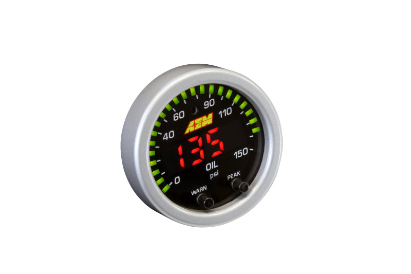 AEM X-Series 0-150 Oil Pressure Gauge Kit - Blais Performance Parts