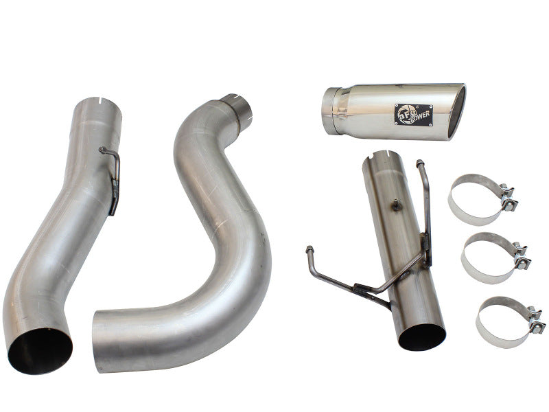 aFe MACHForce XP Exhaust Large Bore 5in DPF-Back Alu. 13-15 Dodge Trucks L6-6.7L (td) *Polish Tip - Blais Performance Parts