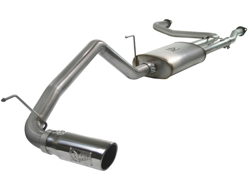 aFe MACHForce XP Exhaust Cat-Back 2.5/3in SS-409 w/ Polished Tip 04-12 Nissan Titan V8 5.6L - Blais Performance Parts