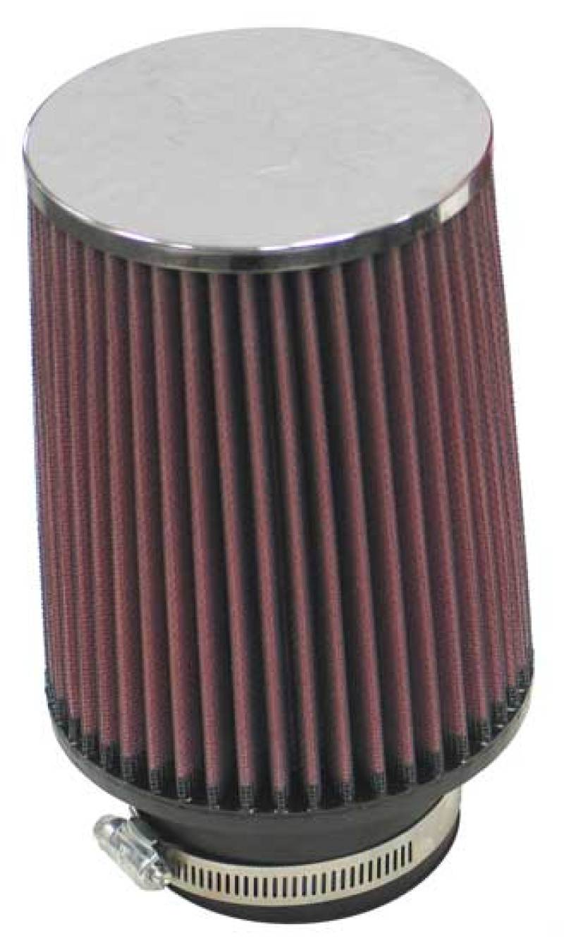 K&N Round Tapered Universal Air Filter 3 inch Flange / 5 inch Base / 4 1/2 inch Top / 6 1/2 inch Hei - Blais Performance Parts