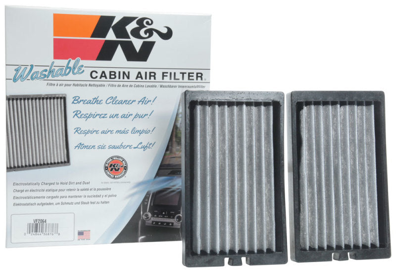 K&N 2018 Jeep Wrangler JL 2.0L/3.6L Cabin Air Filter - 2 Per Box - Blais Performance Parts