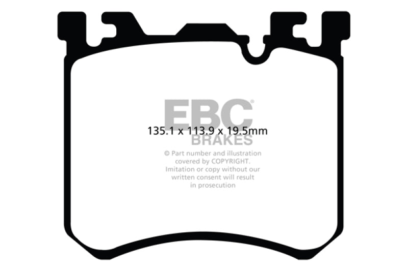 EBC 10-13 BMW X5M 4.4 Twin Turbo Redstuff Front Brake Pads - Blais Performance Parts
