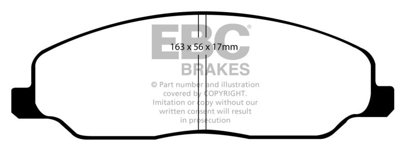 EBC 05-10 Ford Mustang 4.0 Bluestuff Front Brake Pads - Blais Performance Parts