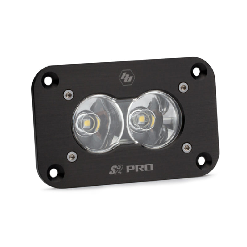 Baja Designs S2 Pro Work/Scene Pattern Flush Mount LED Work Light - Clear - Blais Performance Parts