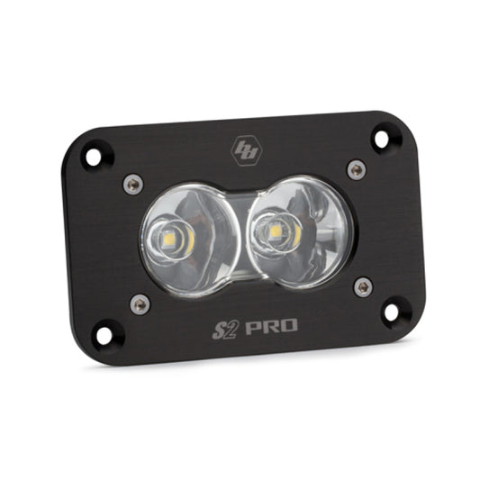 Baja Designs S2 Pro Work/Scene Pattern Flush Mount LED Work Light - Clear - Blais Performance Parts