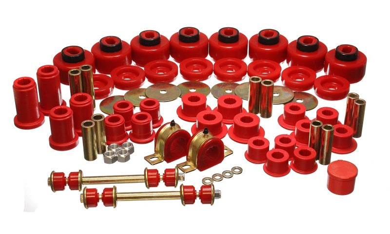 Energy Suspension 01-06 Chevy Silverado 4WD Red Hyper-flex Master Bushing Set - Blais Performance Parts