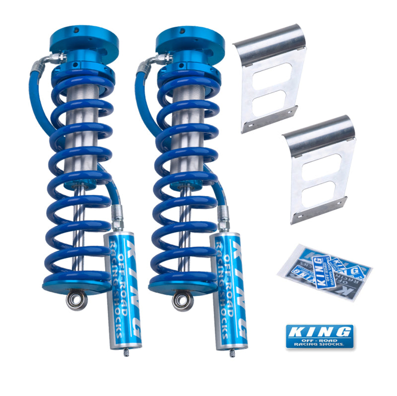 King Shocks 2005+ Ford F-250/F-350 4WD Front 2.5 Dia Remote Reservoir Coilover Conversion (Pair) - Blais Performance Parts
