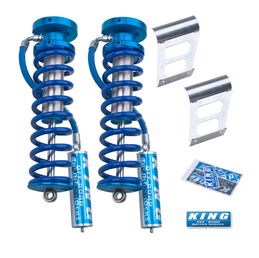 King Shocks 2005+ Ford F-250/F-350 4WD Front 2.5 Dia Remote Reservoir Coilover Conversion (Pair) - Blais Performance Parts