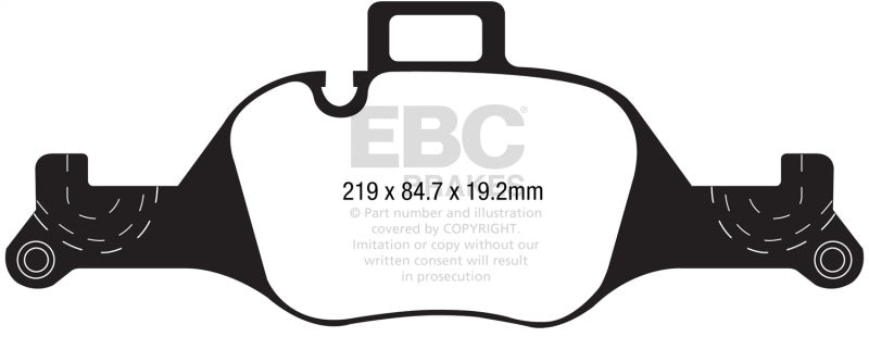 EBC 2017+ BMW 530 G30 Redstuff Front Brake Pads - Blais Performance Parts