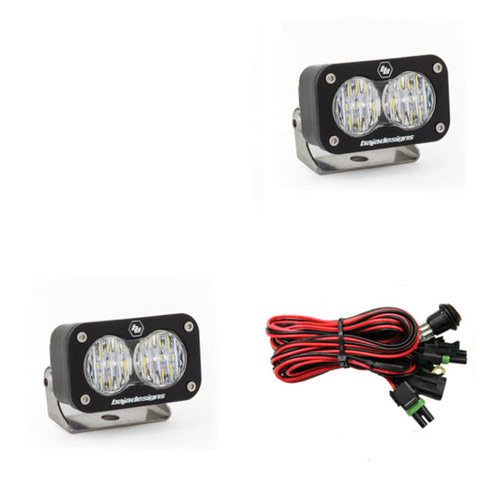Baja Designs S2 Sport Wide Cornering Pattern Pair LED Work Light - Clear - Blais Performance Parts