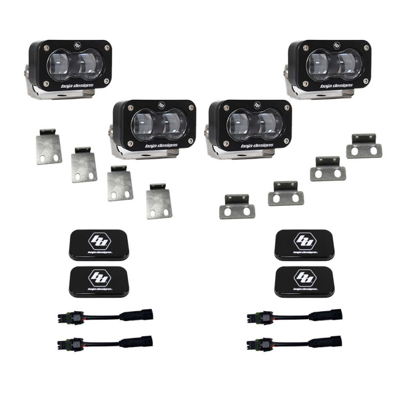 Baja Designs 21-22 Ford F-150 Raptor S2 SAE Dual Fog Pocket Light Kit - Clear - Blais Performance Parts