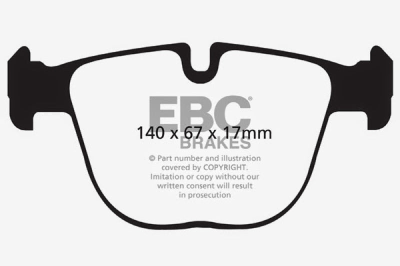 EBC 10+ BMW X5M 4.4 Twin Turbo Yellowstuff Rear Brake Pads - Blais Performance Parts