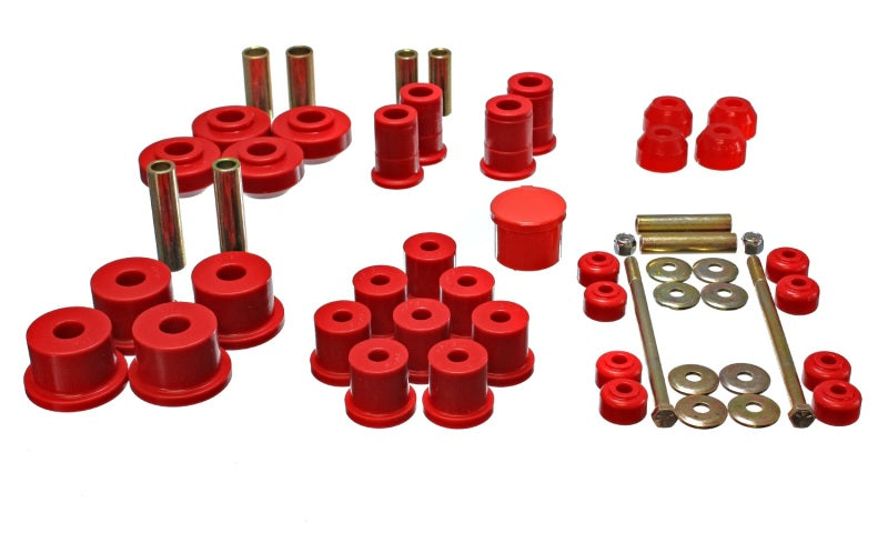 Energy Suspension 67-73 Ford Mustang Red Hyper-flex Master Bushing Set - Blais Performance Parts