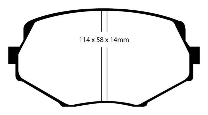 EBC 94-01 Mazda Miata MX5 1.8 Redstuff Front Brake Pads - Blais Performance Parts