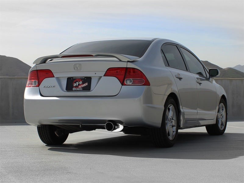 aFe Takeda Exhaust 2.5in Dia 304SS Axle-Back w/Polished Tip 06-11 Honda Civic EX Sedan L4 1.8L - Blais Performance Parts