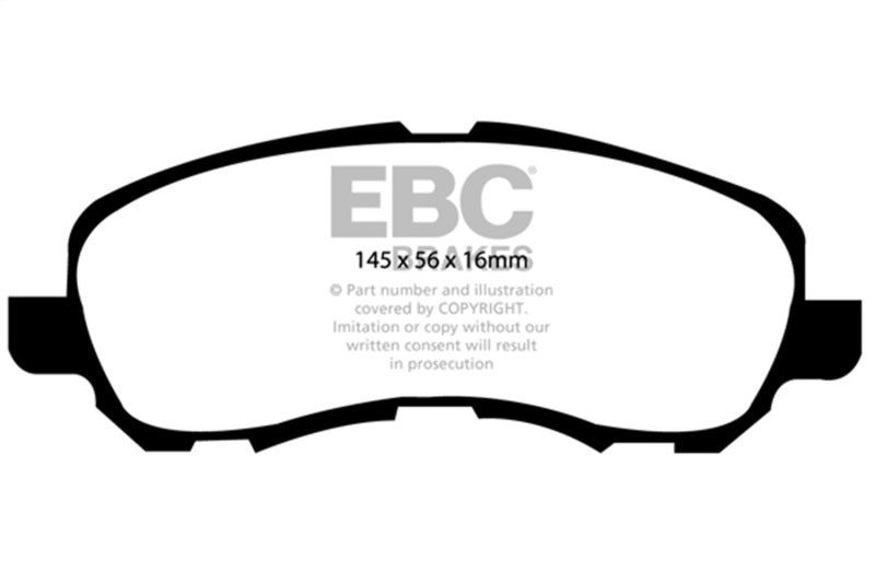 EBC 11-14 Chrysler 200 2.4 Yellowstuff Front Brake Pads - Blais Performance Parts