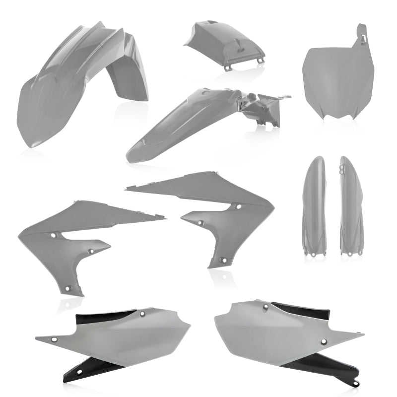 Acerbis 18-23 Yamaha YZ250F/ YZ250FX/ YZ450F/ YZ450FX (Includes Tank Cover) Full Plastic Kit - Gray - Blais Performance Parts