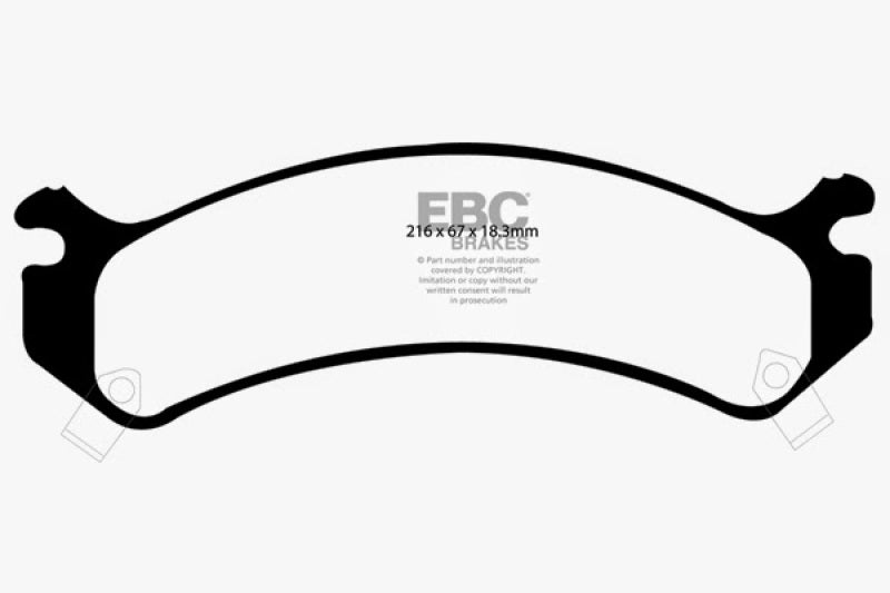 EBC 01-05 Cadillac Deville 4.6 HD Yellowstuff Front Brake Pads - Blais Performance Parts