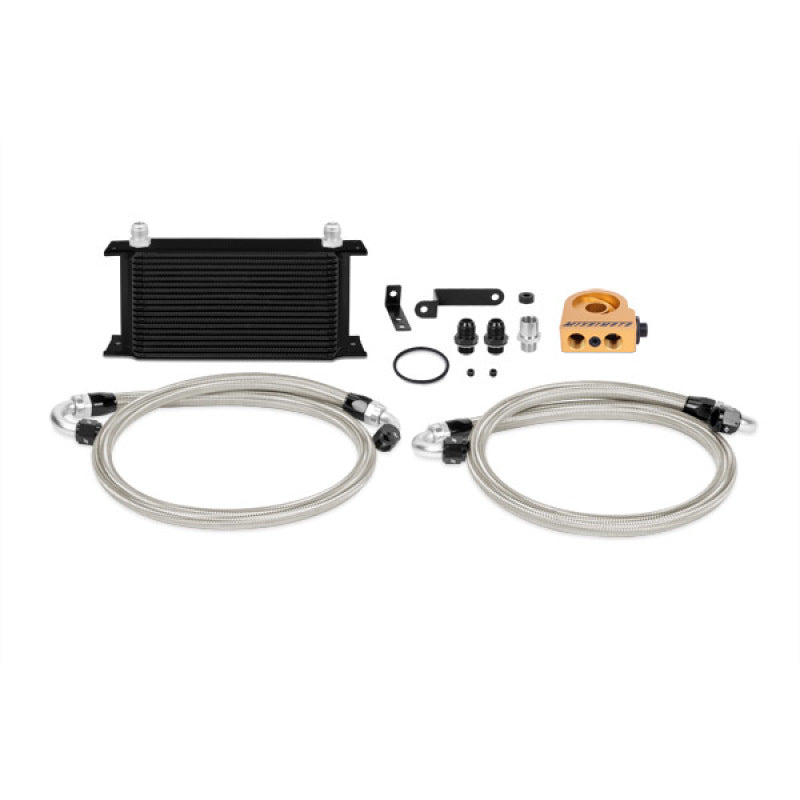 Mishimoto 08-14 WRX/STi Thermostatic Oil Cooler Kit - Black - Blais Performance Parts