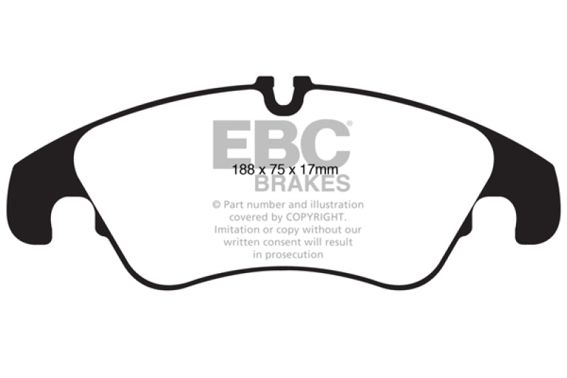 EBC 11 Audi A6 2.0 Turbo Redstuff Front Brake Pads - Blais Performance Parts