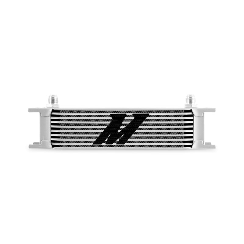 Mishimoto Universal -8AN 10 Row Oil Cooler - Silver - Blais Performance Parts