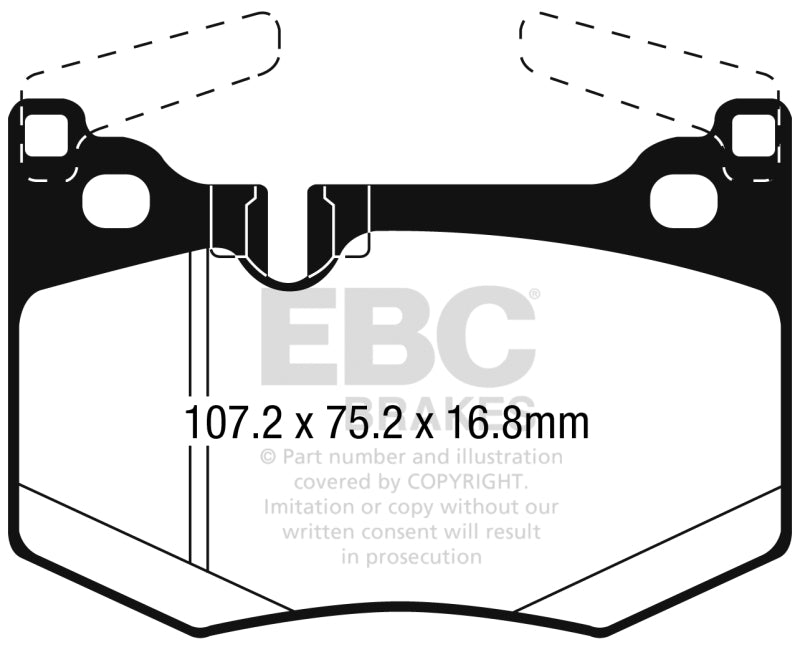 EBC 2016+ Lexus GS-F 5.0L Redstuff Rear Brake Pads - Blais Performance Parts